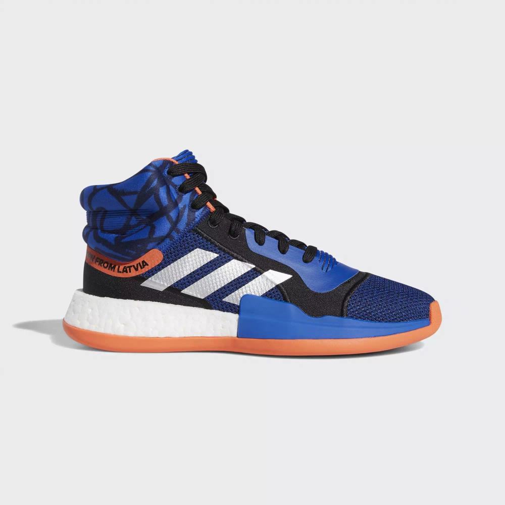 Adidas Marquee Boost Tenis De Basketball Azules Para Hombre (MX-89813)